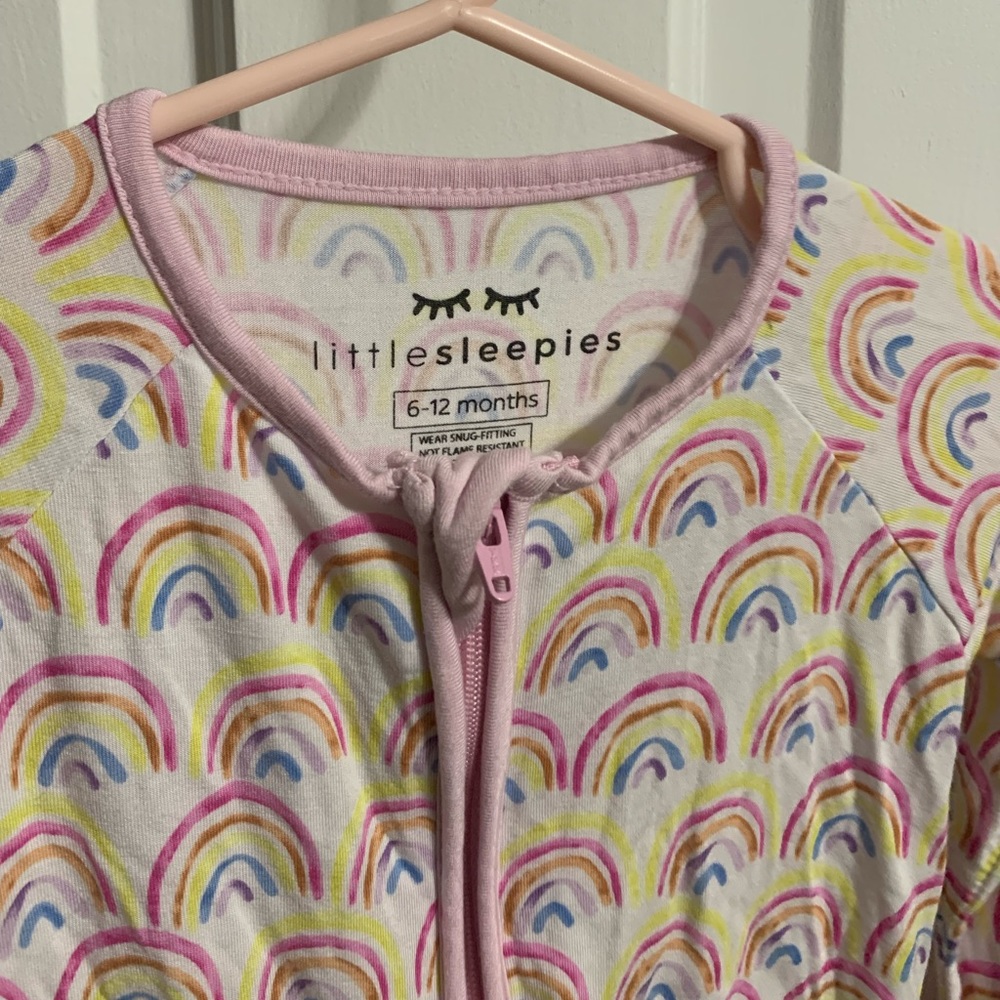 Little Sleepies Pastel Rainbow Sleeper 6-12 month